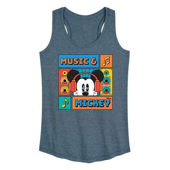 Disney - Music And Mickey - Women's Racerback Tank Top