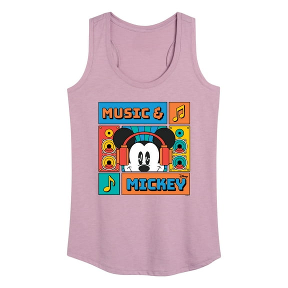Disney - Music And Mickey - Women's Racerback Tank Top