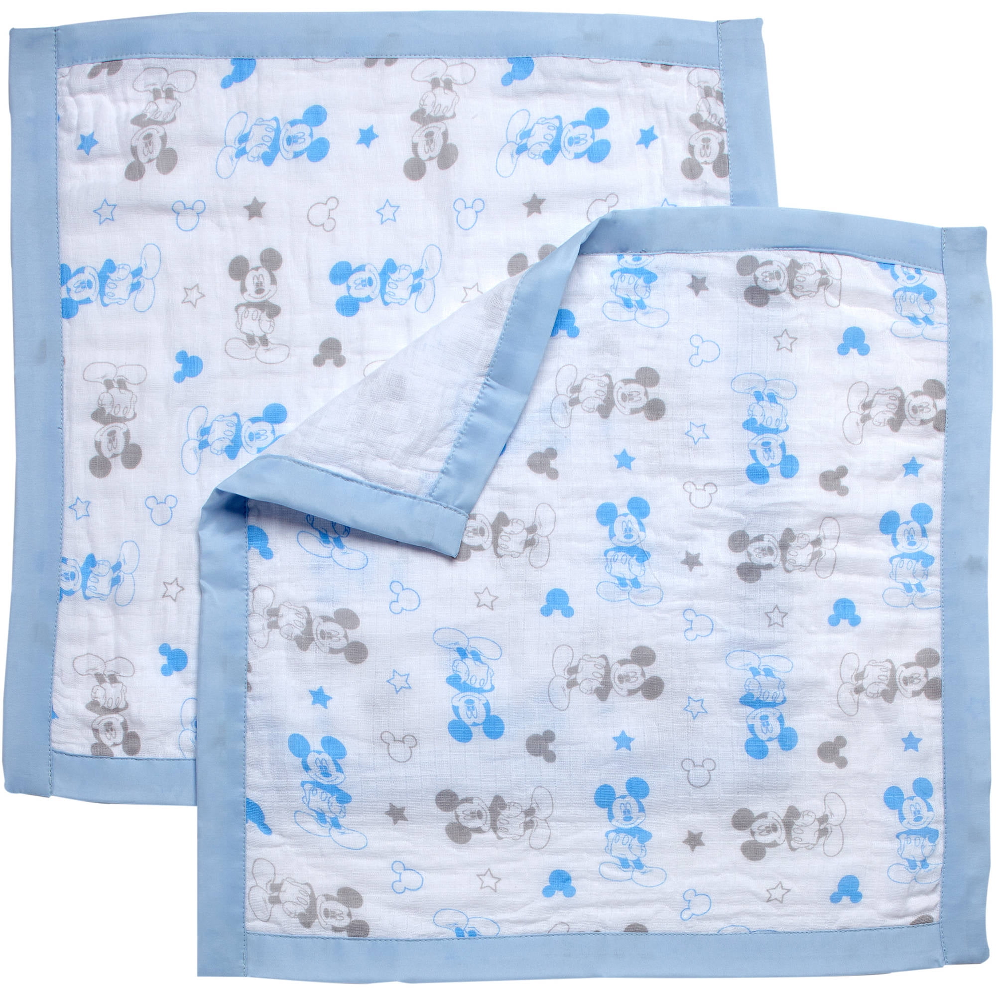 Disney Muslin Security Blankets, 2 pk