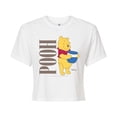 thumbnail image 1 of Disney - Muted Pooh - Juniors Cropped Cotton Blend T-Shirt, 1 of 4