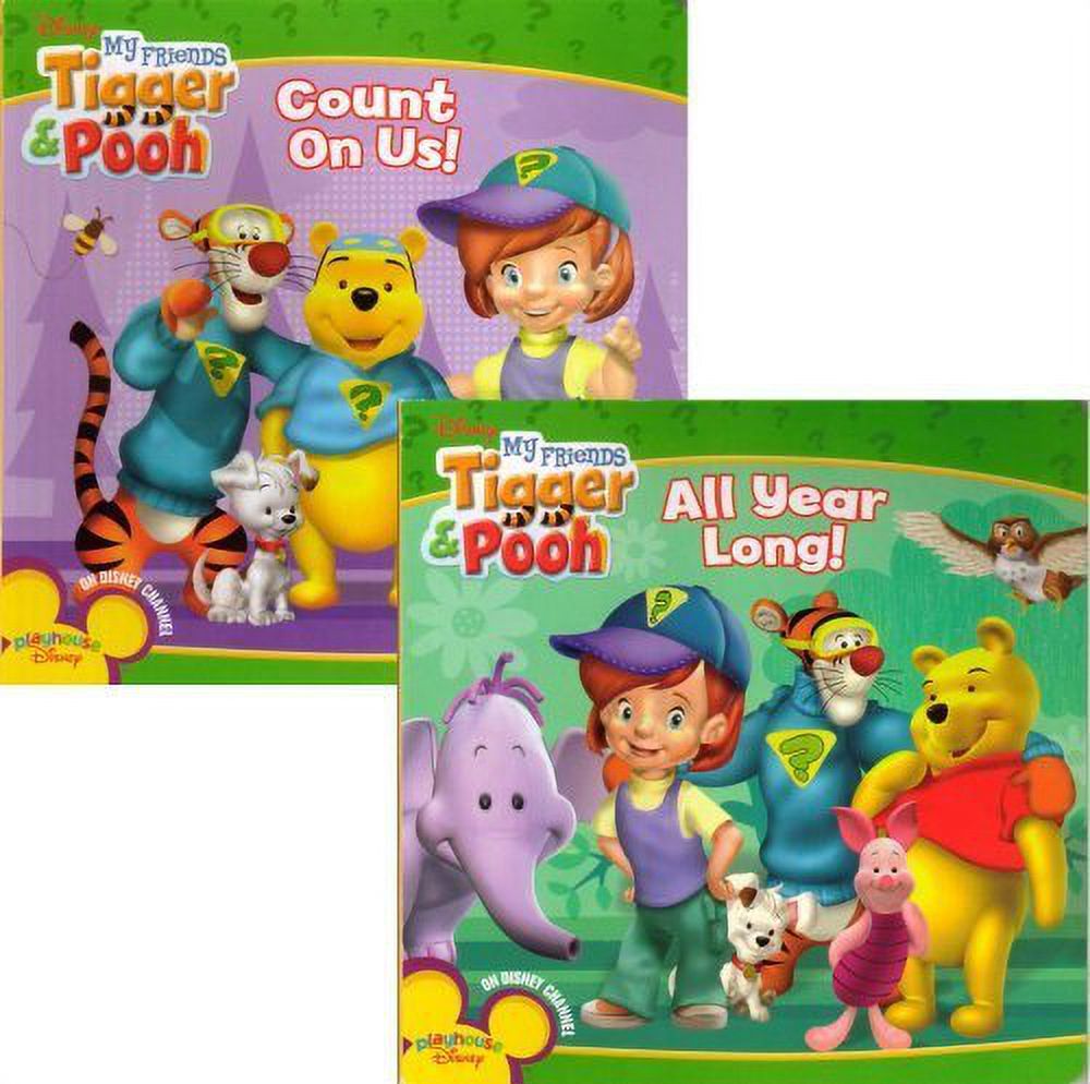 PreOwned Disney My Friends Tigger Pooh 2 Book Set Board Playhouse