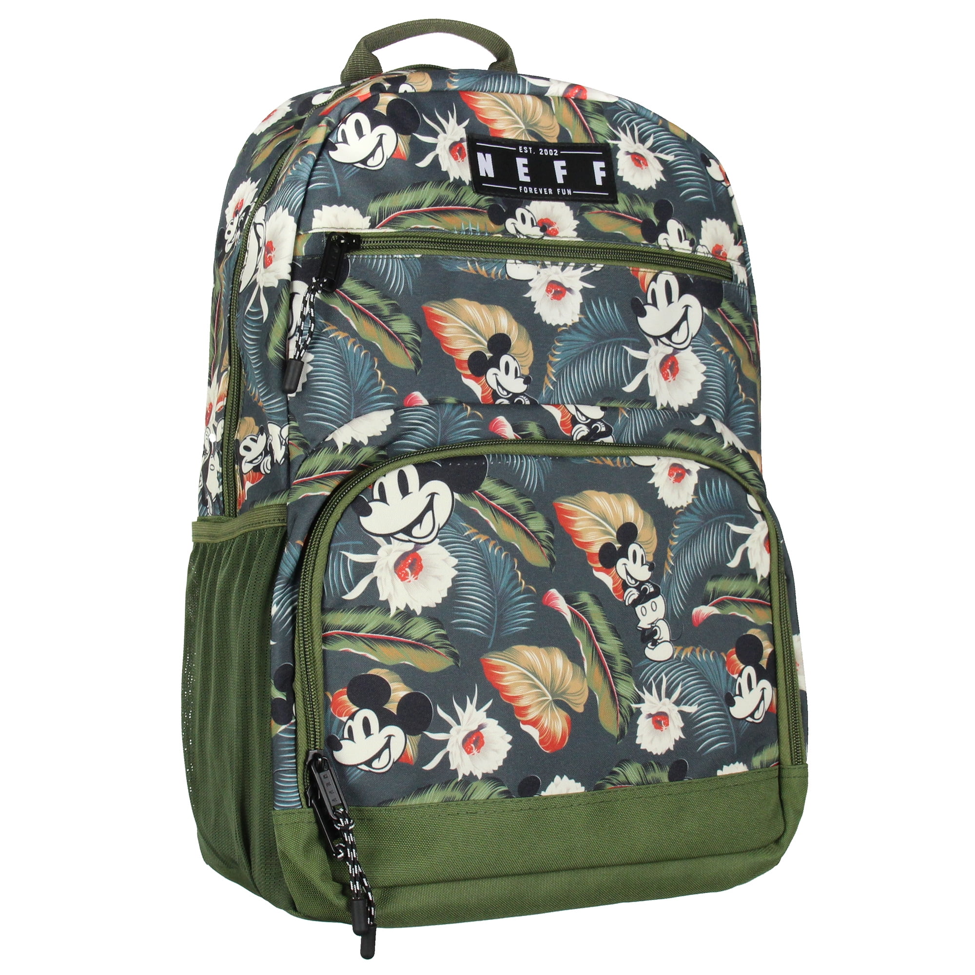 Disney Neff Mickey Mouse Aloha Floral Chill 17 Travel Laptop Backpack Walmart