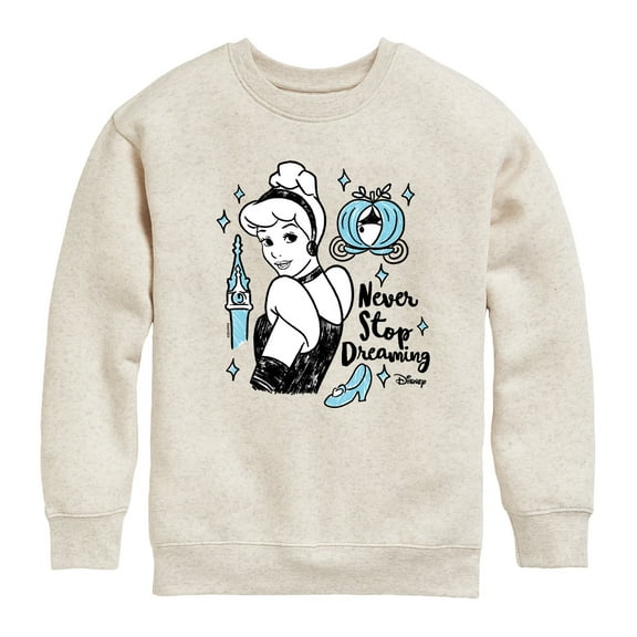 Disney - Never Stop Dreaming - Toddler & Youth Crewneck Fleece Sweatshirt