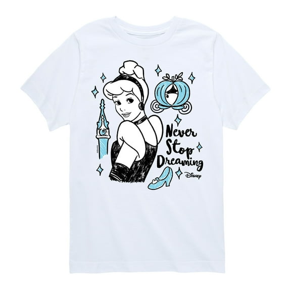Disney - Never Stop Dreaming - Toddler & Youth Short Sleeve Graphic T-Shirt