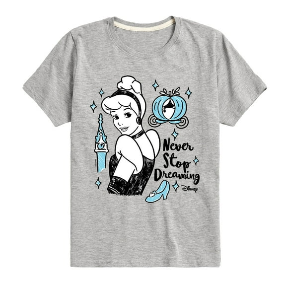 Disney - Never Stop Dreaming - Toddler & Youth Short Sleeve Graphic T-Shirt