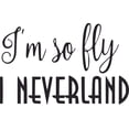 thumbnail image 1 of Disney Neverland Peter Pan Home Customized Wall Decal - Custom Vinyl Wall Art - Personalized Name - Baby Girls Boys Kids Bedroom Wall Decal Room Decor Wall Stickers Decoration Size (12x20 inch), 1 of 1
