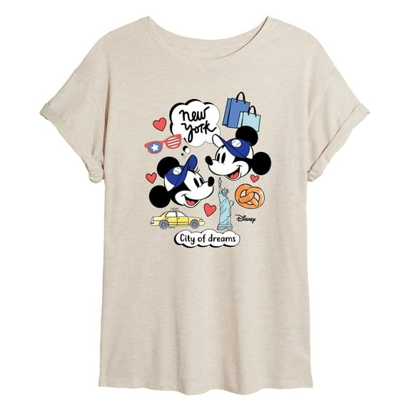 Disney - New York City Of Dreams - Juniors Ideal T-Shirt