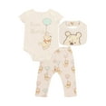 thumbnail image 1 of Disney Newborn Baby Outfit Set 3-Piece Set Bodysuit, Pants, and Bib Sizes 0- 9 Months, 1 of 4