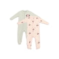 thumbnail image 1 of Disney Newborn Baby Girls Coverall, 2 Pack Rib Footie. Sizes 0/3 Months - 3/6 Months - 6/9 Months, 1 of 5