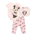 thumbnail image 1 of Disney Newborn Baby Outfit Set 3-Piece Set Bodysuit, Pants, and Bib Sizes 0- 9 Months, 1 of 4