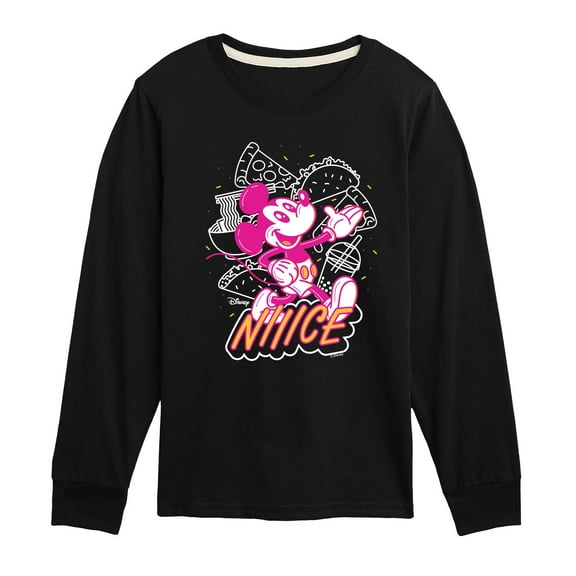 Disney - Nice Mickey - Toddler & Youth Long Sleeve Graphic T-Shirt