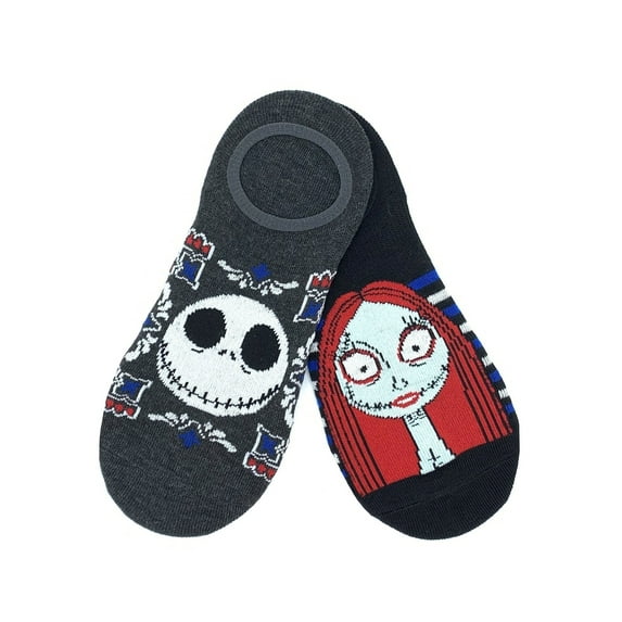 Disney Nightmare Before Christmas, Americana Women's Liner Socks, 2-Pack, Size 4-10
