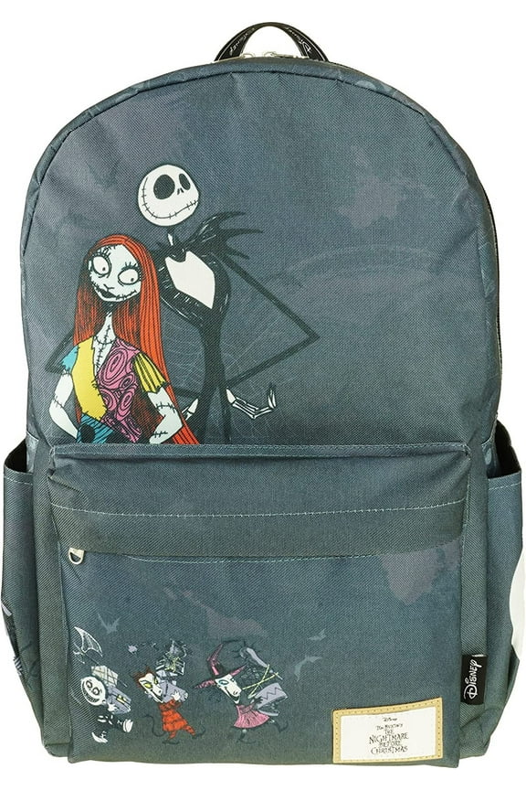 Nightmare Before Christmas Backpack 17" with Laptop Compartment for School, Travel, and Work