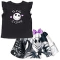 thumbnail image 1 of Disney Nightmare Before Christmas Big Girls' 2-Piece Sleeveless Top and Skirt Set Black Jack Zero, 1 of 7