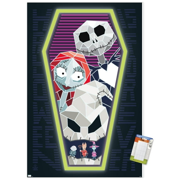 Disney Nightmare Before Christmas - Coffin Wall Poster, 14.725" x 22.375"