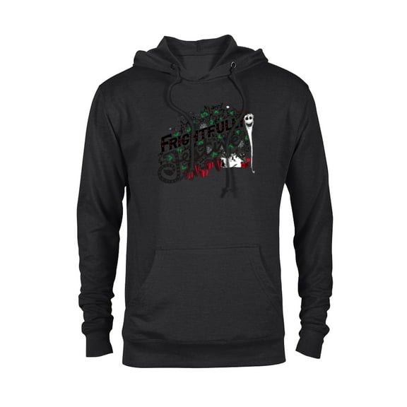Disney Nightmare Before Christmas Frightfully Festive Holiday - Pullover Hoodie for Adults - Customized-Black