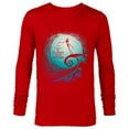 thumbnail image 1 of Disney Nightmare Before Christmas Jack Movie Logo - Long Sleeve T-Shirt for Men -Customized-New Red, 1 of 5