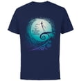 thumbnail image 1 of Disney Nightmare Before Christmas Jack Movie Logo - Short Sleeve Cotton T-Shirt for Adults -Customized-Navy, 1 of 5