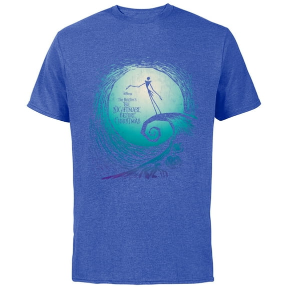 Disney Nightmare Before Christmas Jack Movie Logo - Short Sleeve Cotton T-Shirt for Adults -Customized-Royal Heather