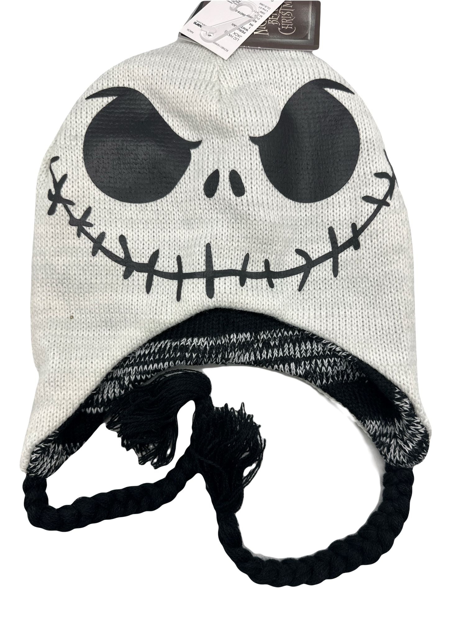 Disney Jack Skellington Winter Beanie Hat with Ear Flaps from Nightmare Before Christmas Walmart