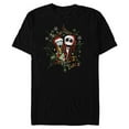 thumbnail image 1 of Disney Nightmare Before Christmas Jack Sally Making a List - Short Sleeve Blended T-Shirt for Adults - Customized-Black, 1 of 5