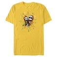 thumbnail image 1 of Disney Nightmare Before Christmas Jack Sally Making a List - Short Sleeve Blended T-Shirt for Adults - Customized-Yellow, 1 of 5