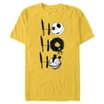 thumbnail image 1 of Disney Nightmare Before Christmas Jack Scary Teddy - Short Sleeve Blended T-Shirt for Adults- Customized-Yellow, 1 of 5