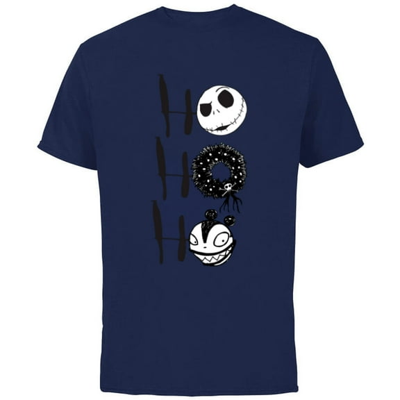 Disney Nightmare Before Christmas Jack Scary Teddy - Short Sleeve Cotton T-Shirt for Adults- Customized-Navy