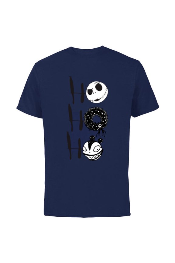 Disney Nightmare Before Christmas Jack Scary Teddy - Short Sleeve Cotton T-Shirt for Adults- Customized-Navy