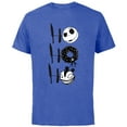 thumbnail image 1 of Disney Nightmare Before Christmas Jack Scary Teddy - Short Sleeve Cotton T-Shirt for Adults- Customized-Royal Heather, 1 of 5