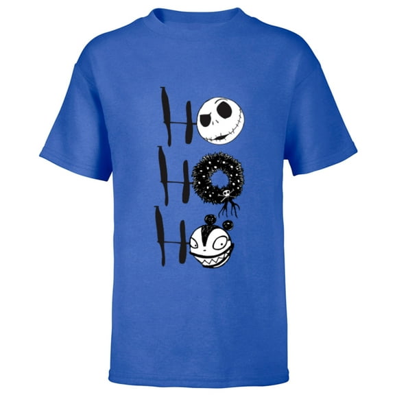 Disney Nightmare Before Christmas Jack Scary Teddy - Short Sleeve T-Shirt for Kids- Customized-Royal