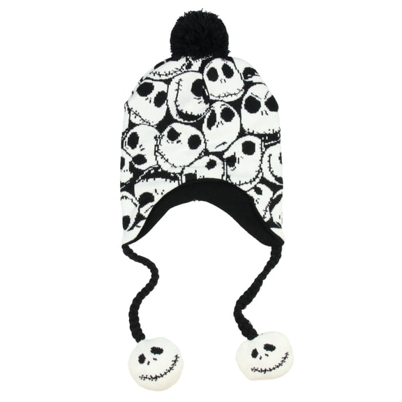 Nightmare Before Christmas Jack Skellington Allover Print Laplander Beanie