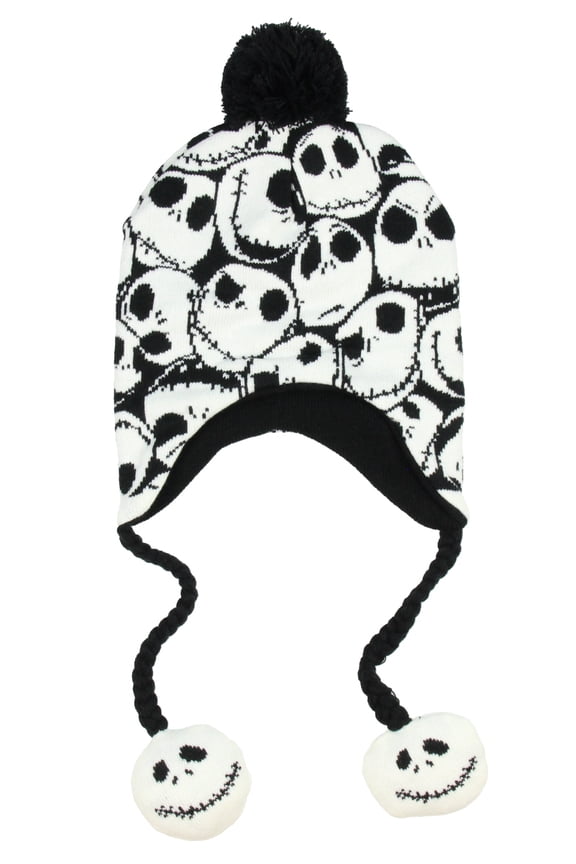 Nightmare Before Christmas Jack Skellington Allover Print Laplander Beanie