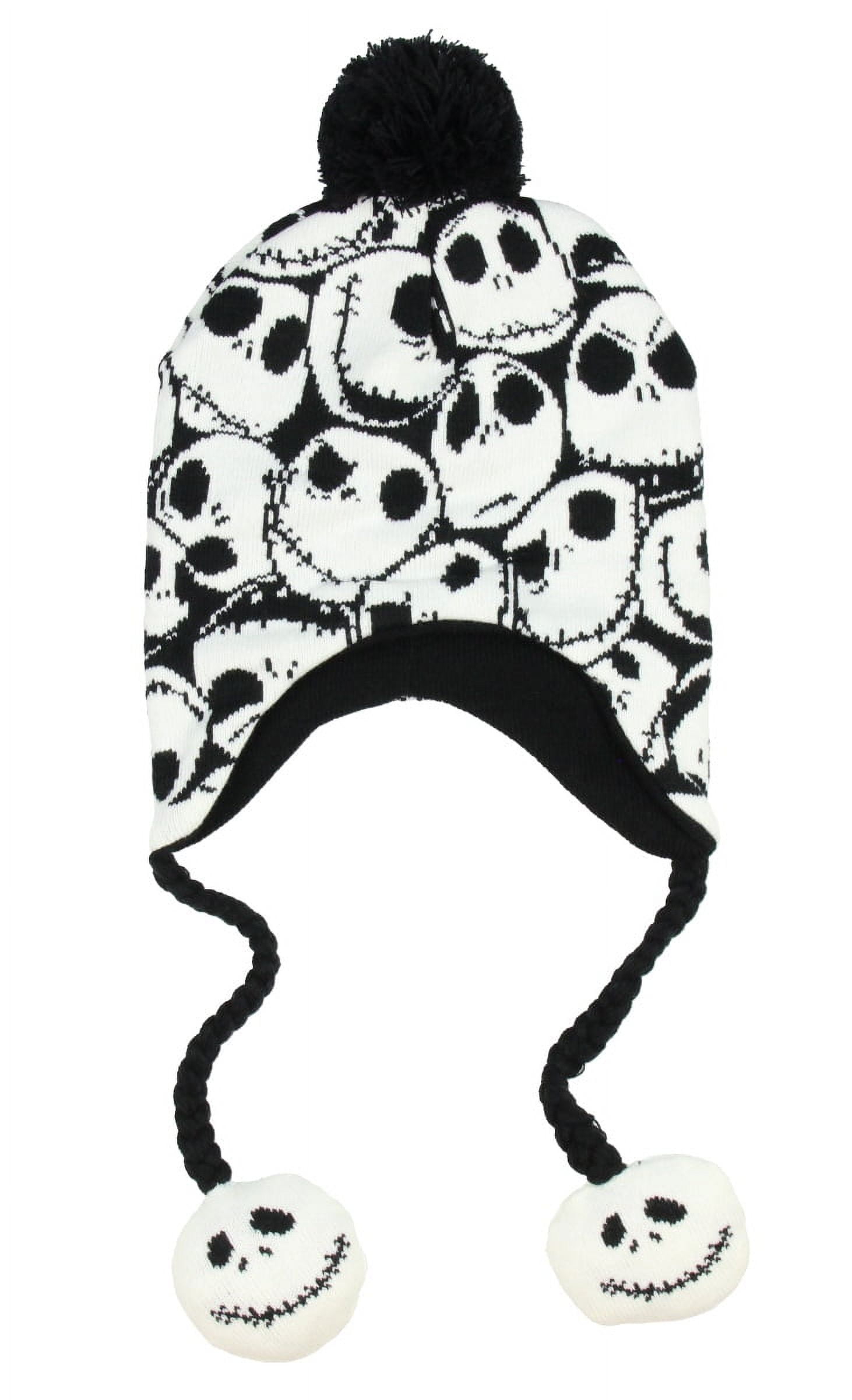 SEVEN TIMES SIX Disney Nightmare Before Christmas Jack Skellington Allover Print Laplander Beanie