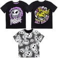 thumbnail image 1 of Disney Nightmare Before Christmas Jack Skellington Big Boys 3 Pack T-Shirts Little Kid to Big Kid, 1 of 5