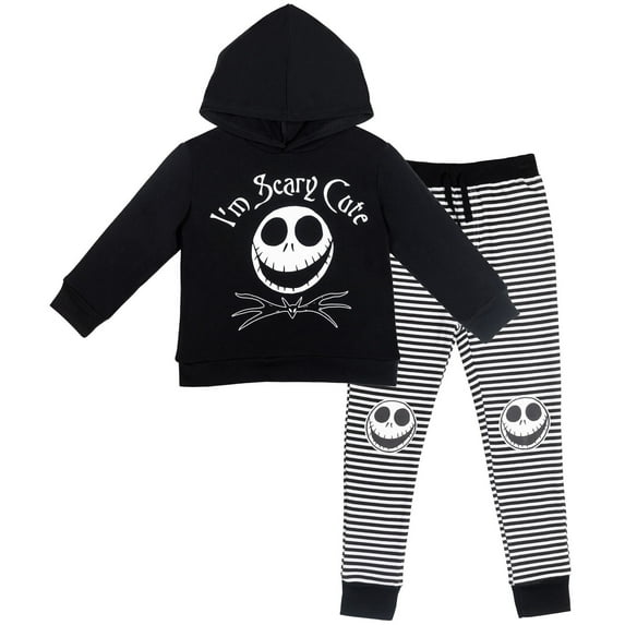Disney Nightmare Before Christmas Jack Skellington Big Boys Fleece Pullover Hoodie and Pants Outfit Set Infant to Big Kid