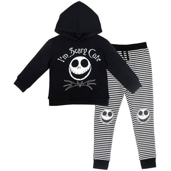 Disney Nightmare Before Christmas Jack Skellington Big Boys Fleece Pullover Hoodie and Pants Outfit Set Infant to Big Kid