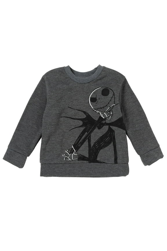 Nightmare Before Christmas Jack Skellington Big Boys Fleece Sweatshirt Toddler to Big Kid