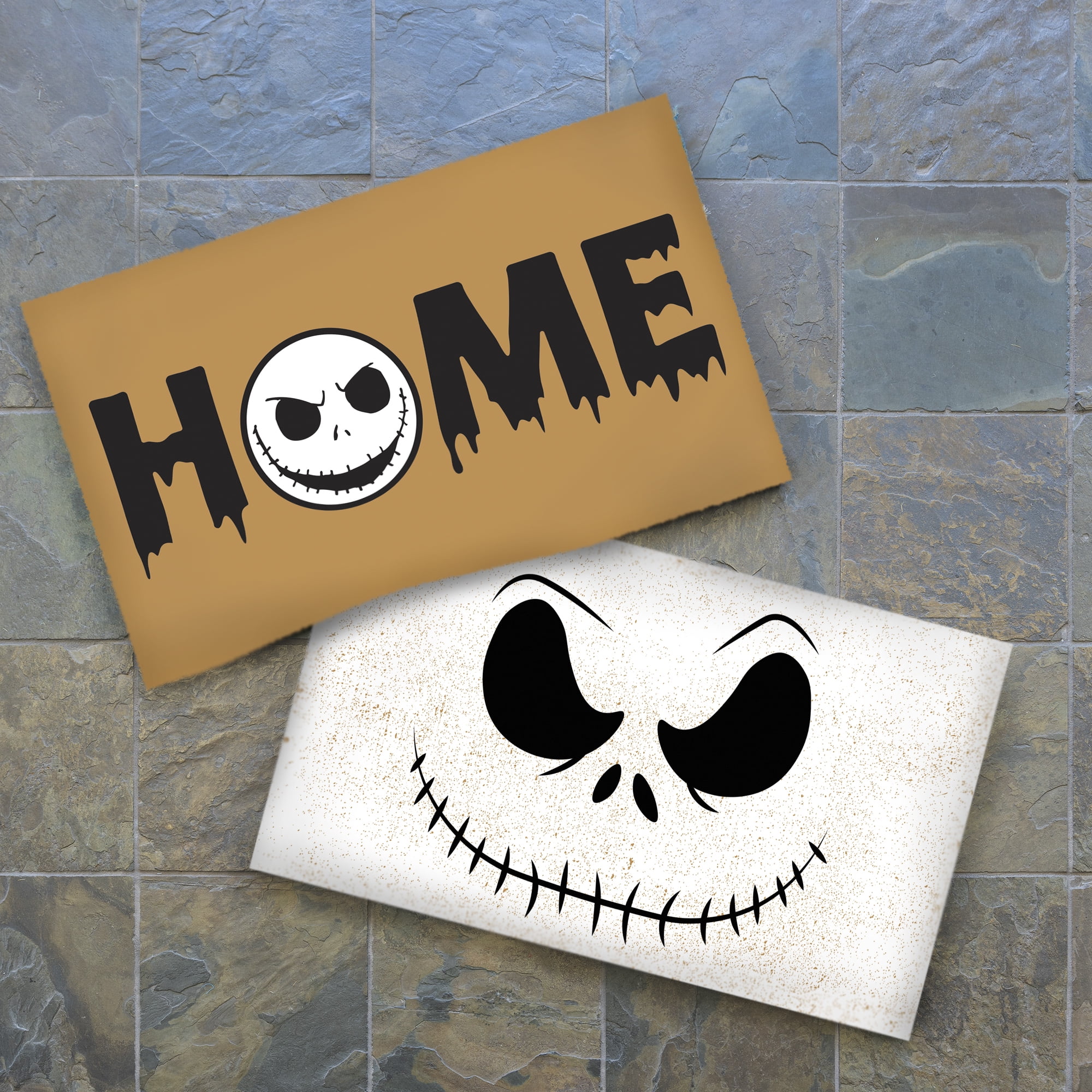 Disney Nightmare Before Christmas Jack Skellington Coir Outdoor/Indoor Mat, 2 pack, 2x3