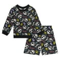 thumbnail image 1 of Disney Nightmare Before Christmas Jack Skellington French Terry Sweatshirt and Shorts Outfit Set Toddler to Big Kid, 1 of 5