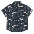 thumbnail image 1 of Disney Nightmare Before Christmas Jack Skellington Hawaiian Button Down Shirt Toddler to Big Kid, 1 of 4