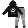 thumbnail image 1 of Disney Nightmare Before Christmas Jack Skellington Little Boys Fleece Pullover Hoodie and Pants Outfit Set Infant to Big Kid, 1 of 5