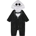thumbnail image 1 of Disney Nightmare Before Christmas Jack Skellington Little Boys Zip Up Costume Coverall Newborn to Little Kid, 1 of 5