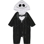 Disney Nightmare Before Christmas Jack Skellington Little Boys Zip Up Costume Coverall Newborn to Little Kid