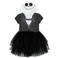 thumbnail image 1 of Disney Nightmare Before Christmas Jack Skellington Little Girls Cosplay Dress Toddler to Big Kid, 1 of 5