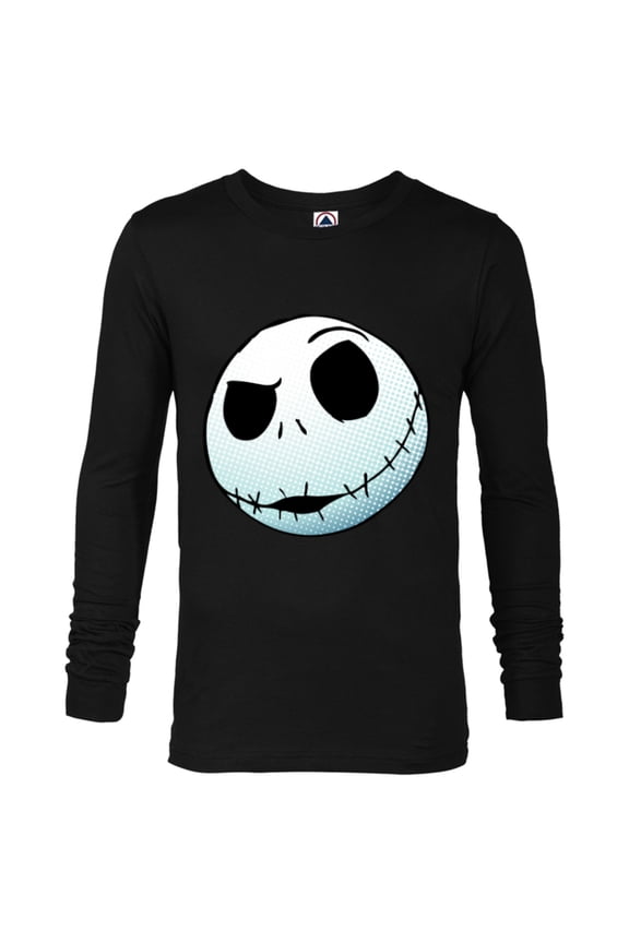 Disney Nightmare Before Christmas Jack Skellington - Long Sleeve T-Shirt for Men -Customized-Black