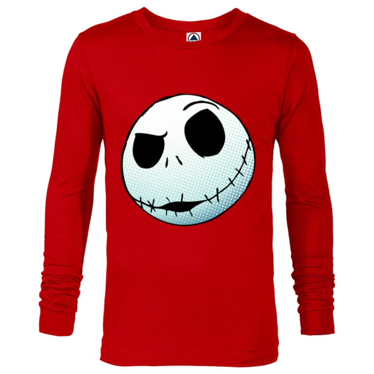 T-Shirt - Nightmare Skellington Jack Disney Men -Customized-New Red Christmas for Before Sleeve Long