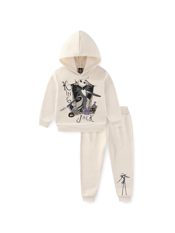 Nightmare Before Christmas Jack Skellington Pullover Hoodie and Pants Set (Boys), 2 Piece Set, Sizes 4-7