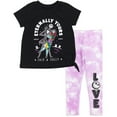 thumbnail image 1 of Disney Nightmare Before Christmas Jack Skellington Sally Toddler Girls T-Shirt and Leggings Outfit Set Toddler to Big Kid, 1 of 5