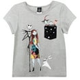 thumbnail image 1 of Disney Nightmare Before Christmas Jack Skellington Sally Zero Toddler Girls T-Shirt Toddler to Big Kid, 1 of 5